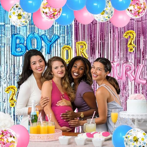 Tianjiao TJ22 Gender Reveal Party Supplies Kit, Pink And Blue Balloons thumb #2