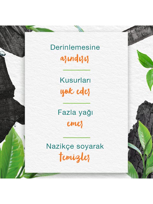 Himalaya Since 1930 Detoks Etkili Arındırıcı Yüz Maskesi, Aktif Kömür, Yeşil Çay, Parabensiz, Tüm Ciltler, 75 ml