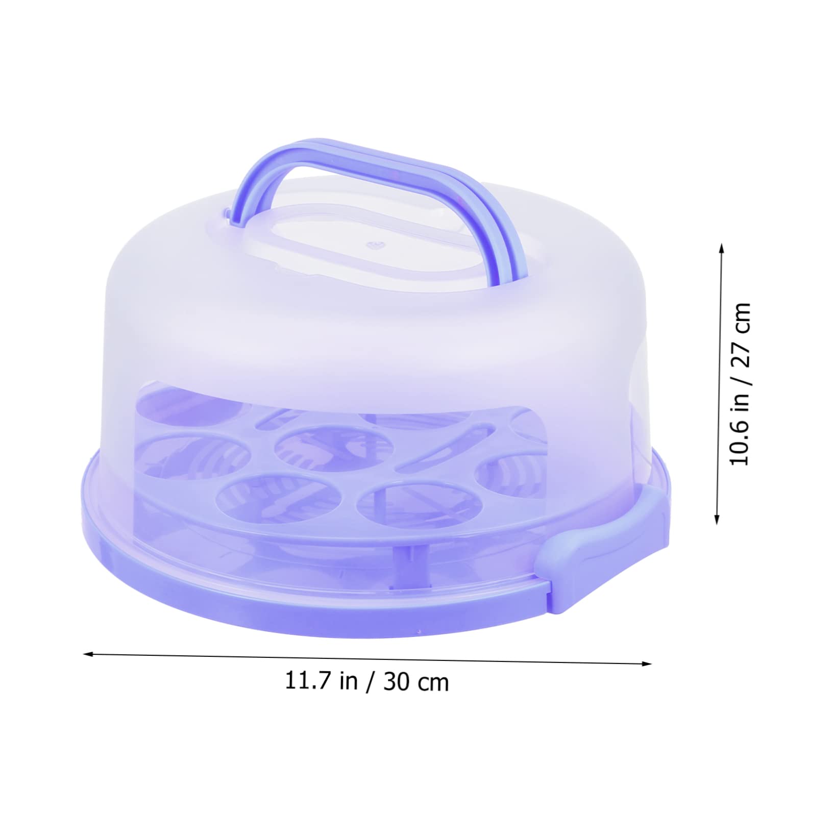 ABOOFAN 1PC Portable Cake Box with Handle Baking Food Storage Container for Cakes Cupcakes and Cookies for Home Bakeries and Events Design for Transport