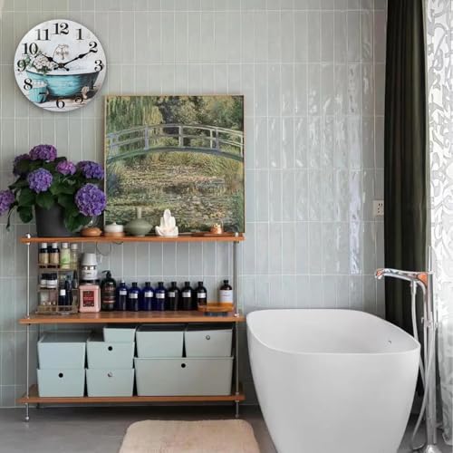 8 " Rustic Bathtub Waterproof Clock product image