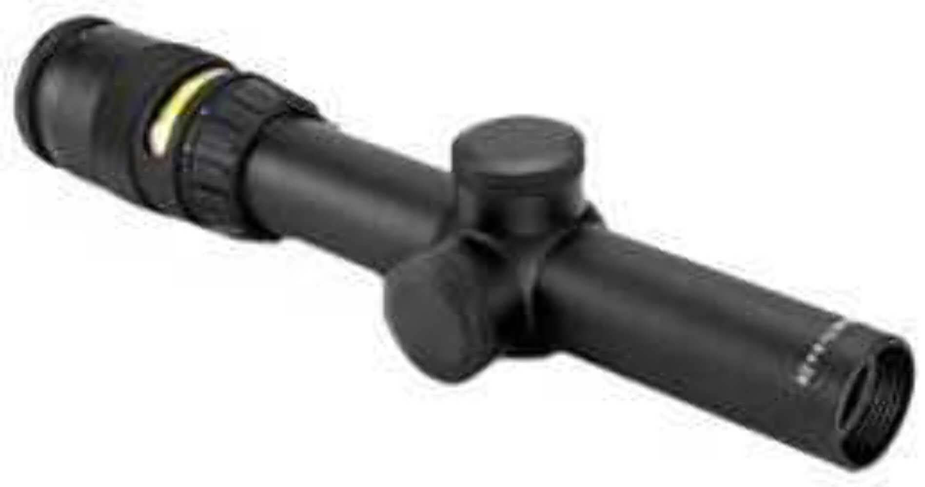 Trijicon TR24-C-200070 AccuPoint 1-4x24mm Riflescope, 30mm Main Tube, Standard Duplex Crosshair Retocle with Amber Dot, Matte Black