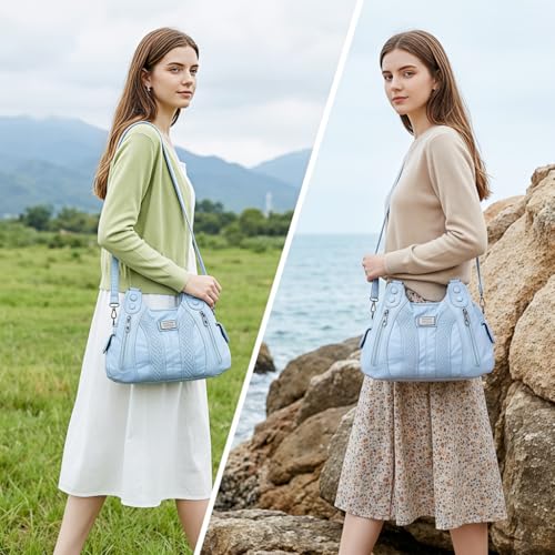 Image of PALAY Shoulder Bag for Woman Vintage PU Leather Women Handbags Punk Retro Crossbody Bags for Women