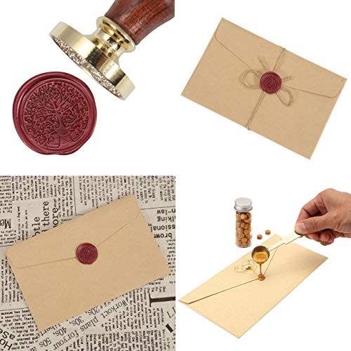 Tree of Life Wax Seal Stamp, Yoption Vintage 30mm Sealing Stamp Head for Decorating Wedding Letters Invitations Envelopes Gift Packing