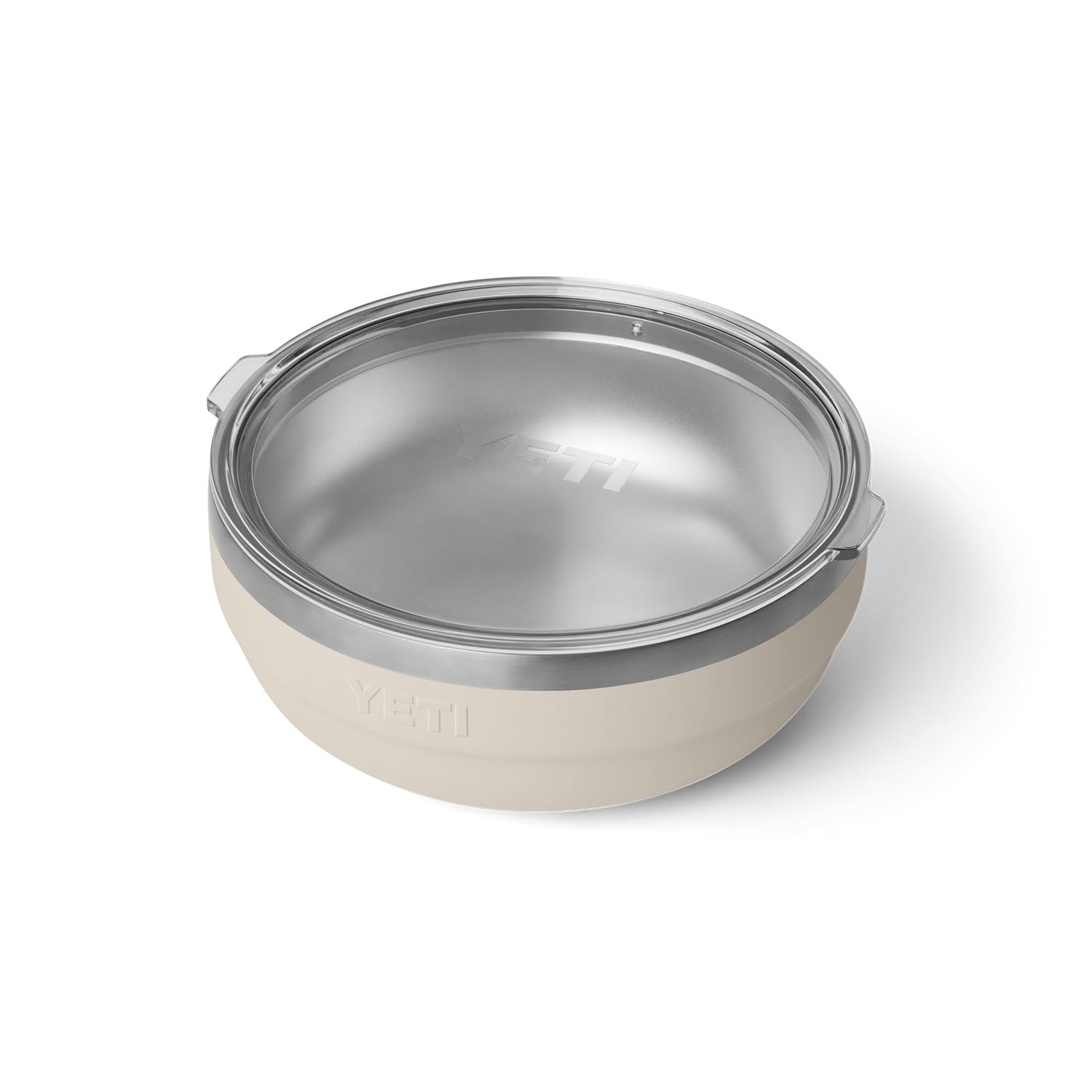 Rambler Low Bowl, Vacuum Insulated, Stackable and Nestable Stainless Steel Bowl with Lid, 1.6 Quart, Cape Taupe