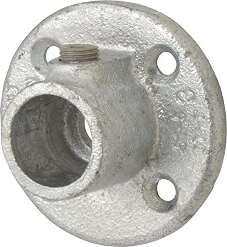 Kee - 3/4 Inch Pipe, Medium Flange - Malleable Iron Pipe Rail Fitting (5 Pack)