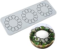 Vista 21 de TUKE Moldes de encaje para decoración de pasteles, moldes de silicona de hojas 3D para hornear moldes de gomitas, moldes de fondant de arcilla
