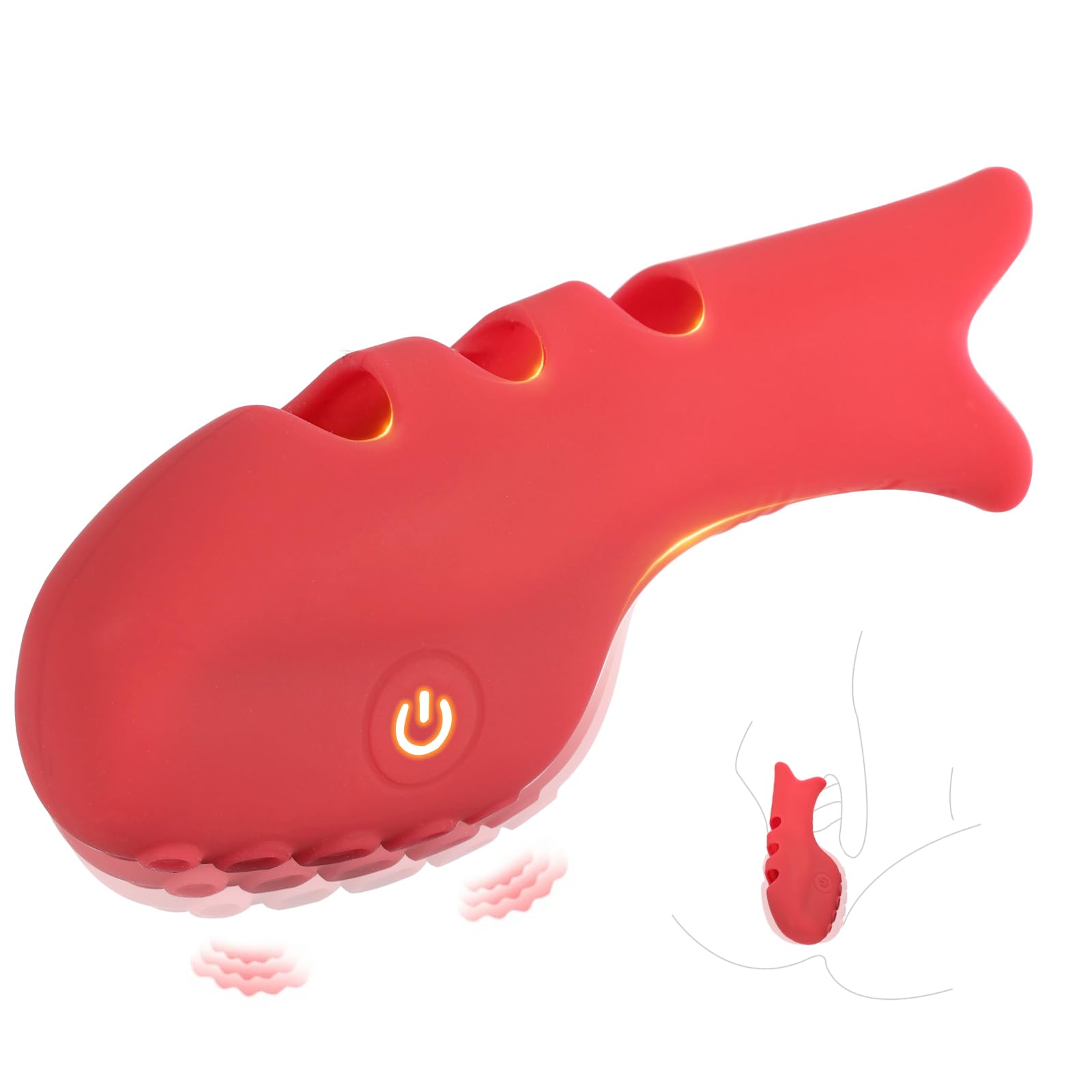 Silicone Finger Vibrator -10- Speed Rechargeable Waterproof Massager for Clitoral G-Spot and Nipple Stimulation Sex Toy for Women