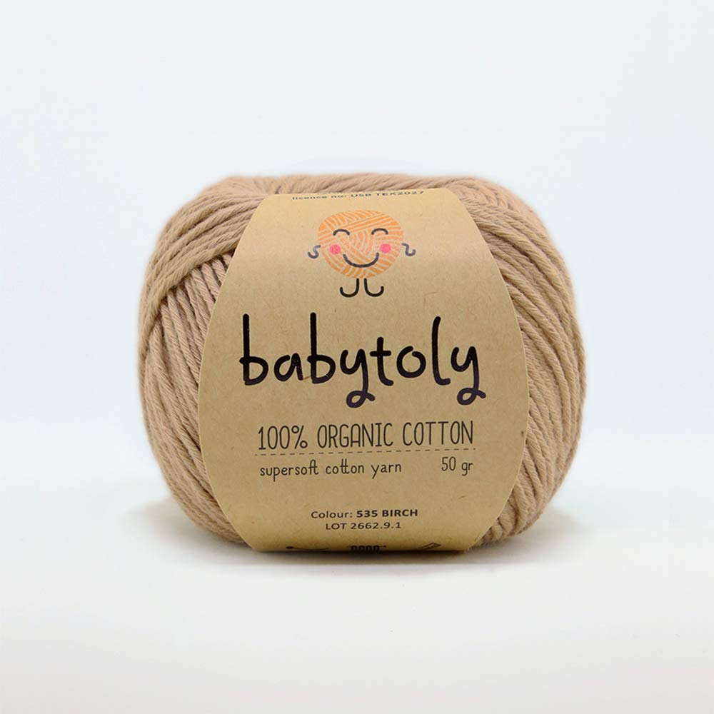 babytoly／ivyskirt　1-3y 100% Organic Cotton Yarn - GOTS Certified - 50 gr (1.76 oz) / 105