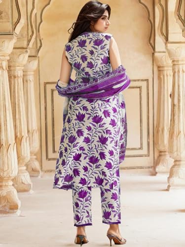 Image of SHIENZY Cotton Blend Kurta Set for Women