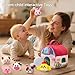 Vanvimen Baby Girl Toys 6-12 Months, Surprise Barn with 12 PCS Stuffed Farm Animals, Montessori Sensory Developmental Learning Toys for 6-12 Months, Ideals 6 7 8 9 Month Old Baby Boy Girl Gifts Toy