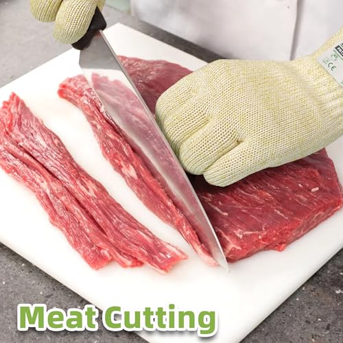Image of Schwer 10 Pairs SlicePro A9 Cut Resistant Gloves, Food Grade, PR1501, S | Non PFAS, No Glass Fiber, for Kitchen Food Prep, Mandolin Slicing, Meat Cutting, Oyster Shucking, Fish Fillet Processing