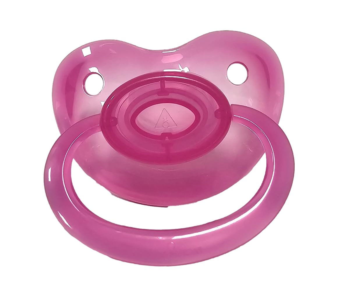 Rearz Pacifier Addict - Fixx - Jumbo Functional Adult XXL Silicone Pacifier - Size 10 Cotton Candy Pink