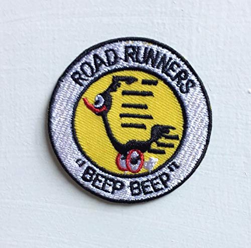 Parche bordado de Road Runners con dibujos animados para planchar o coser