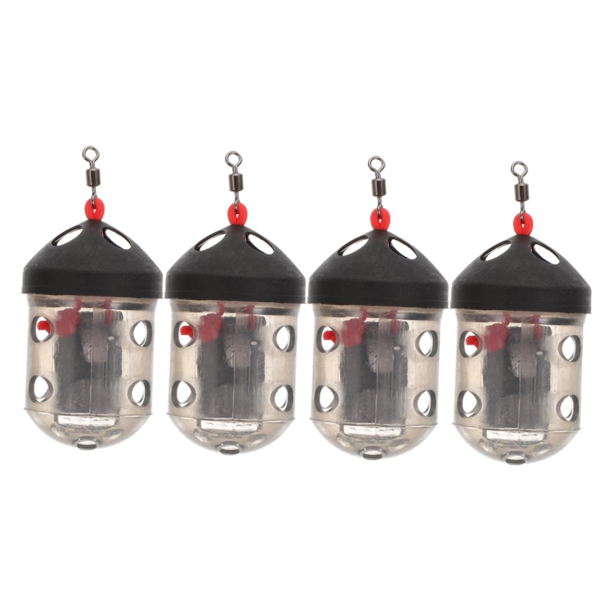 Mipcase Fishing Gadgets 4pcs Bait Thrower Bait Cage Lure Tools for Carp and Reservoir