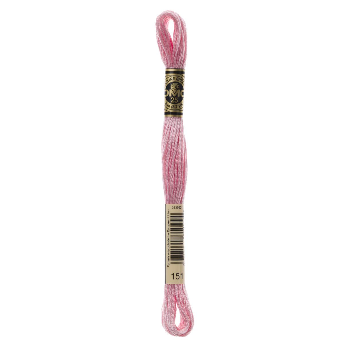 DMC Embroidery Floss Mouline Stranded Cotton Thread for Hand Embroidery and Sewing - Colour No: 151-5 x 8m Skeins — image 1
