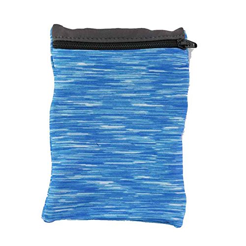 Sprigs Banjees 2 Pocket Wrist Wallet - Blue Melange/Gray, One Size Fits Most4