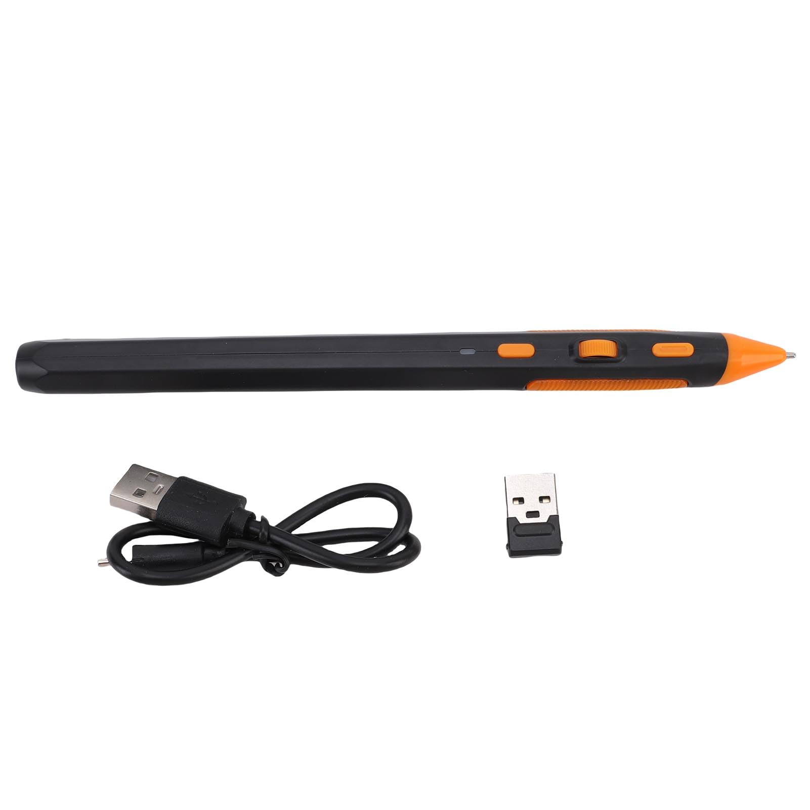 Tosuny Mouse de Lápiz, Mouse Inalámbrico 2 en 1 y Presentador con Bluetooth y 2.4g Modo Dual, Diseño Ergonómico, 3 dpi Ajustable, Compatible con Computadora Portátil, PC, Tableta, TV (Black)