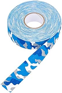 GORGECRAFT 1 Styles 27 Yards Hockey Stick Tape Camo Grip Tape Ice Hockey StickTape Badminton Handle Tape Self-Adhesive Tape for Hockey Squash Racket Bike Grip Handlebar Tape Cover(Blue)