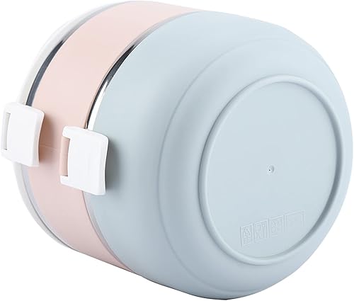 Miniatura 9 de Fiambrera + Fiambrera térmica portátil de acero inoxidable Contenedor de alimentos (2 capas)