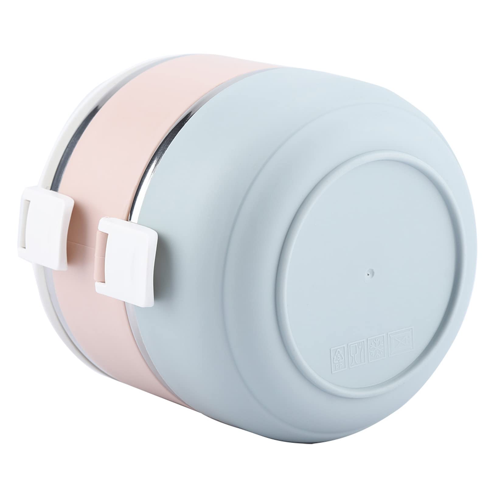 Boîte à déjeuner portable en acier inoxydable - 1400 ml au deuxième étage