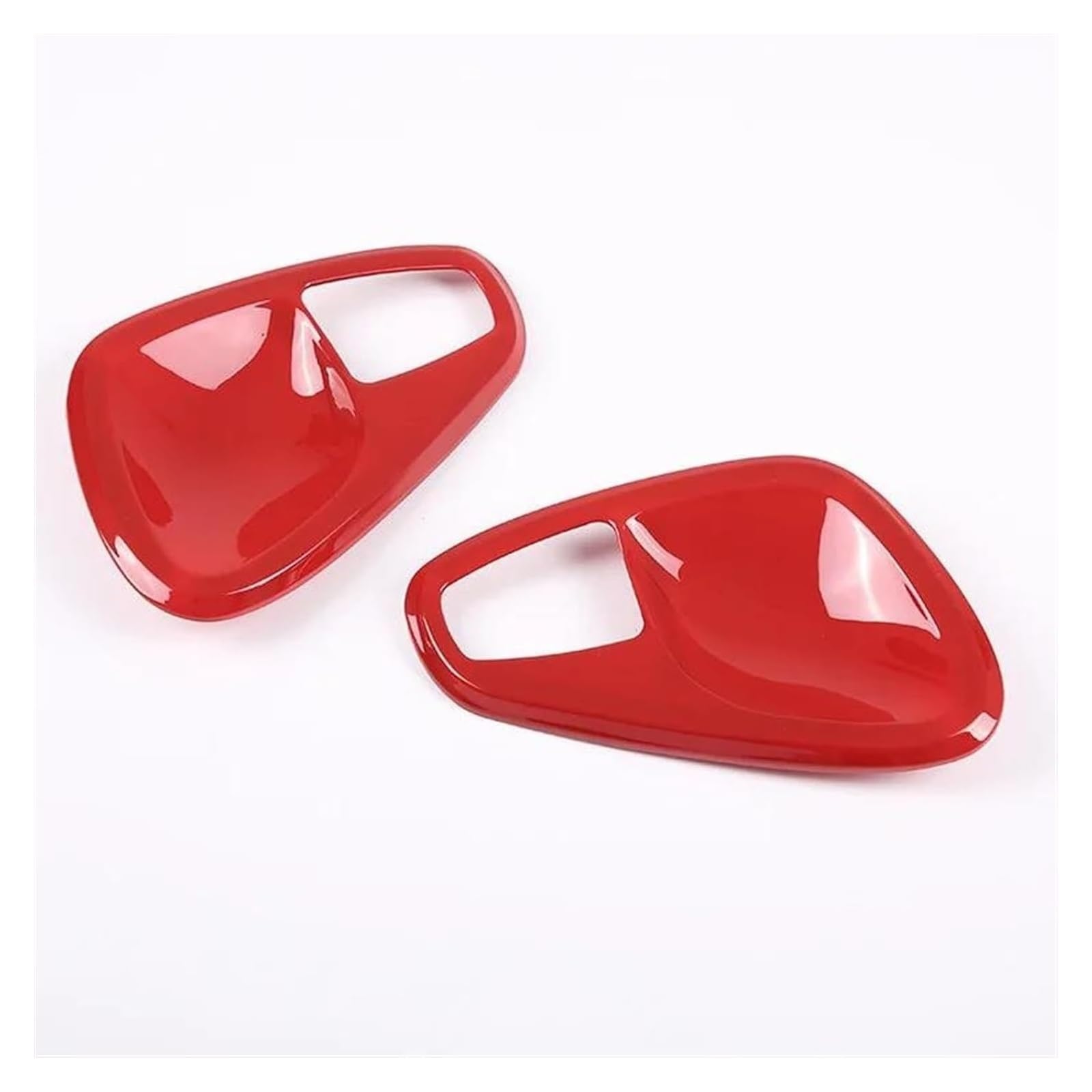 FANGZIQQ for Smart Fortwo 451 2009-2014 Car Interior Door Armrest Handle Cover Trim Bowl Frame Car Inner Door Handle(B Inner Handle-red)