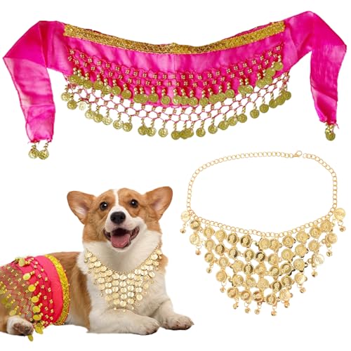 Dog Costumes - Sequin Necklace & Waist Chain,Belly Dancer Costume...