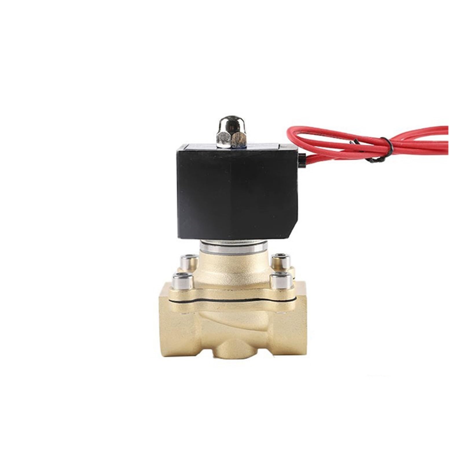 TREDSWQCV 1/2" Electric Solenoid Valve 24V 12V 220V 110V IP65 Waterproof Normally Closed Brass(G-12VDC-NBR-SEAL)
