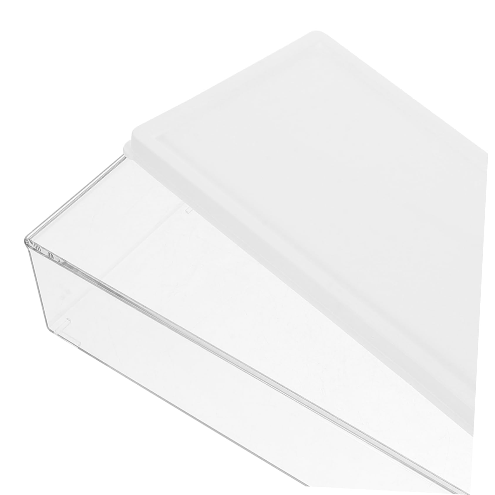 OUNONA Caja de Conservación para Refrigerador de 2 Piezas Diseño Elegante, Material Pe y As, Superficie Lisa para Almacenamiento de Pasta y Frutas en Ambiente Hogareño