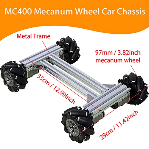 Snapklik.com : Mecanum Wheel 4wd Metal Robot Car Chassis Remote Control ...
