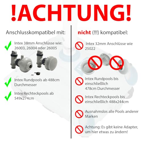 Intex Auto Pool Cleaner, grau/schwarz, 47x33x26 cm, 28001