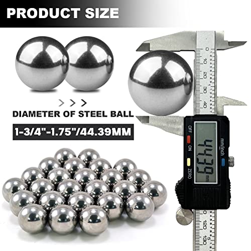 Image of 2 Pcs 1.75''inch Bearing Balls 45mm Paint Mixing Balls Bearing Steel Precision Balls 1-3 /4 inch