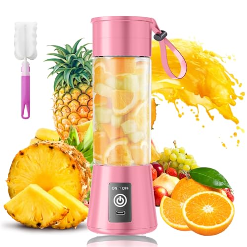 Image of Newly Upgraded Portable Smoothie Blender - Personal Blender Cordless with Juice Cup & Powerful Blending, Freshly Squeezed in Sports