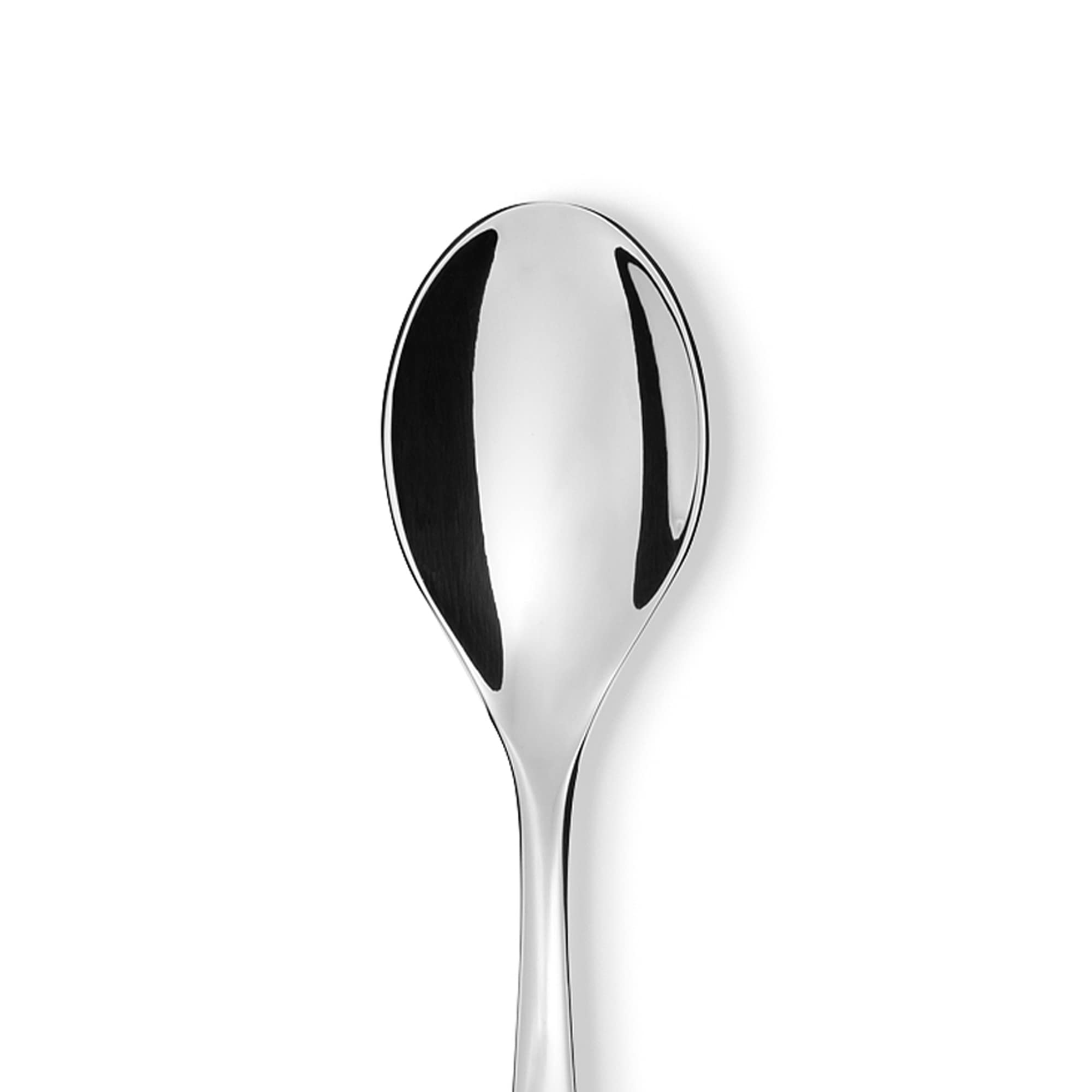 Alessi 5180/1 Nuovo Milano Cucchiaio da Tavola in Acciaio Lucido, Set da 6