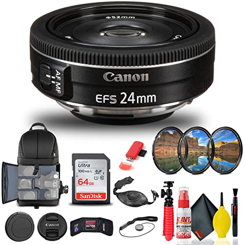 Canon EF-S 24mm f/2.8 STM Lens Bundle