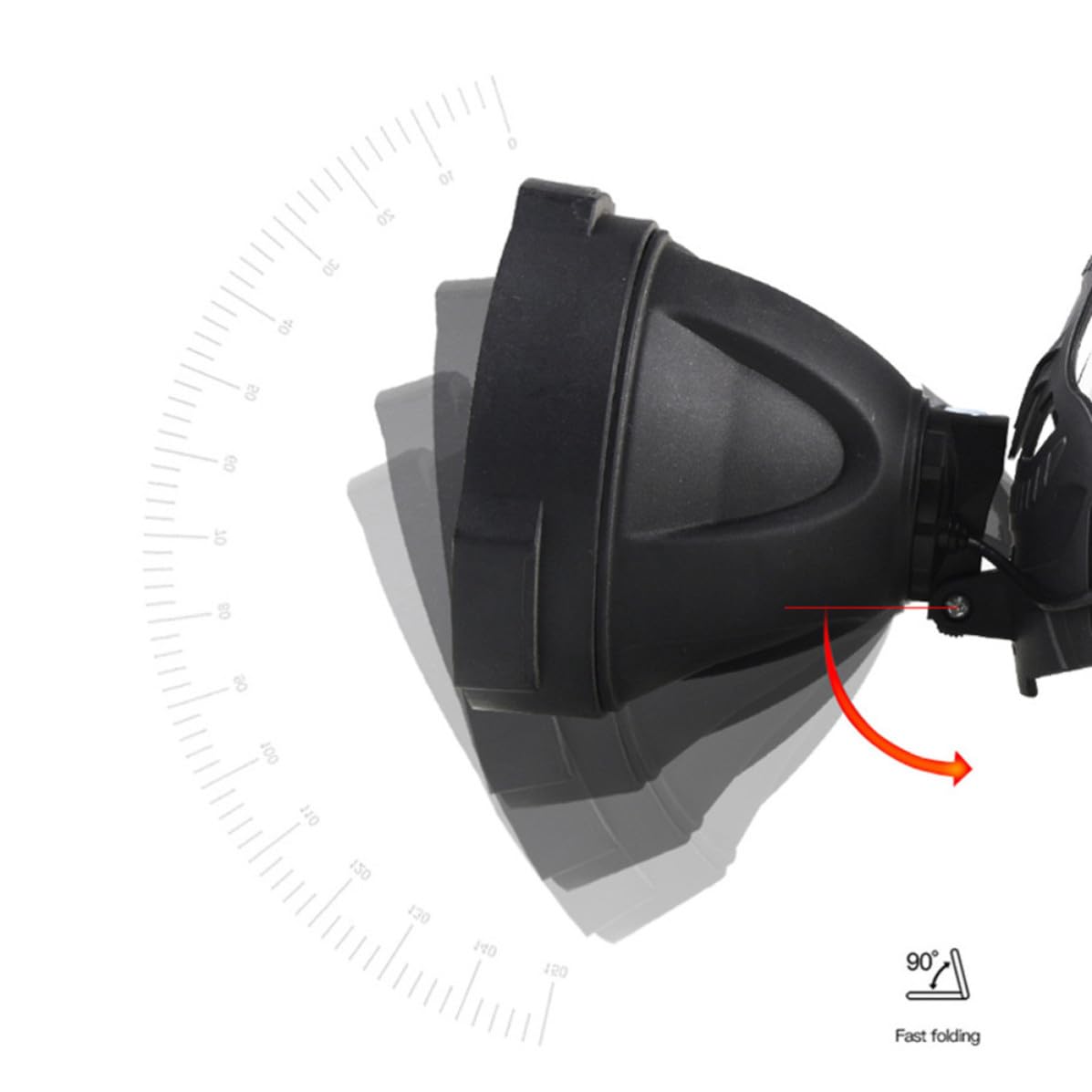 ULTECHNOVO Lampada Frontale Lega di Alluminio e LED Ricaricabile USB Super Luminosa 3 Modalità di Illuminazione per Campeggio e Pesca All'aperto