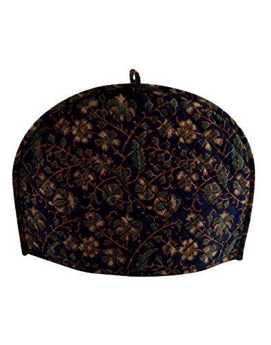 Image of Indian Mandala Home Decor Handmade Cotton Creative Tea Cosy Peacock Mandala Tea Cozies Tea Pot Cover Cotton Print Tea Cozy 14x11 Inch