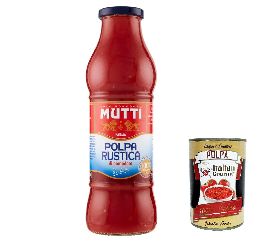 Italian Gourmet Bundle Rustikale Tomatenpolpa 12x 690g + Gratis Polpa – Stückige Tomatenbasis für Pasta, Pizza & Saucen 8,28kg