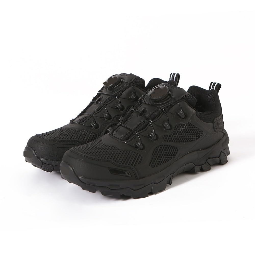 Sprzęt Outdoorowy Buty męskie oddychające sznurowane buty Outdoor Camping Piesze wycieczki Różnych Zastosowań(Black,40)