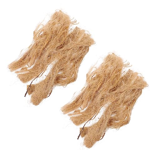 NAMOARLY Jute Fire Starter Tool Set for Camping Jute Silks Fire Starter Natural Jute Silk Outdoor Survival Aid