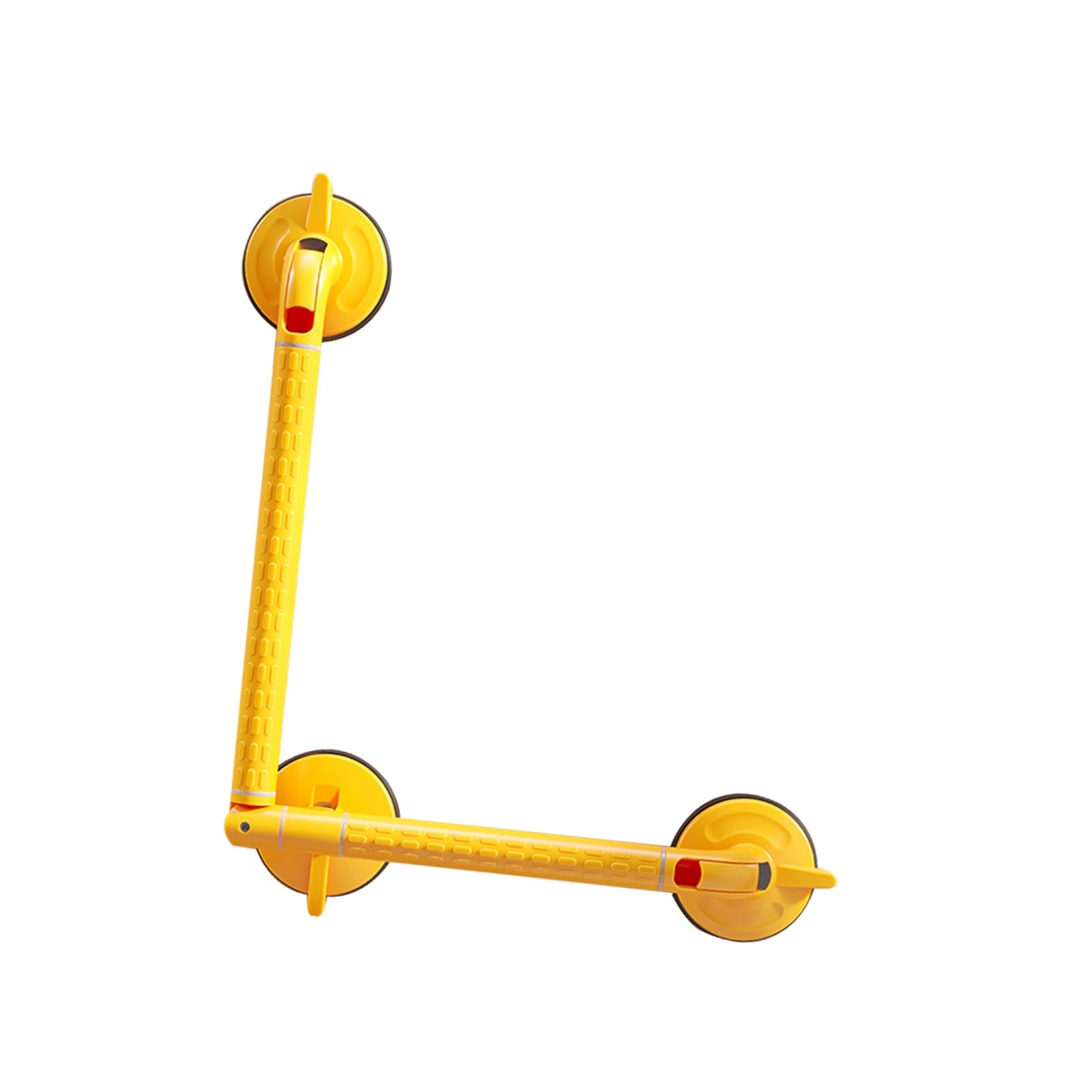 Barras De Apoyo For Duchas, Ajustables En Forma L A 180°, Pueden Soportar Un Peso 176 Libras, Manijas Baño Ayuda For Personas Mayores(Yellow,50x40cm)
