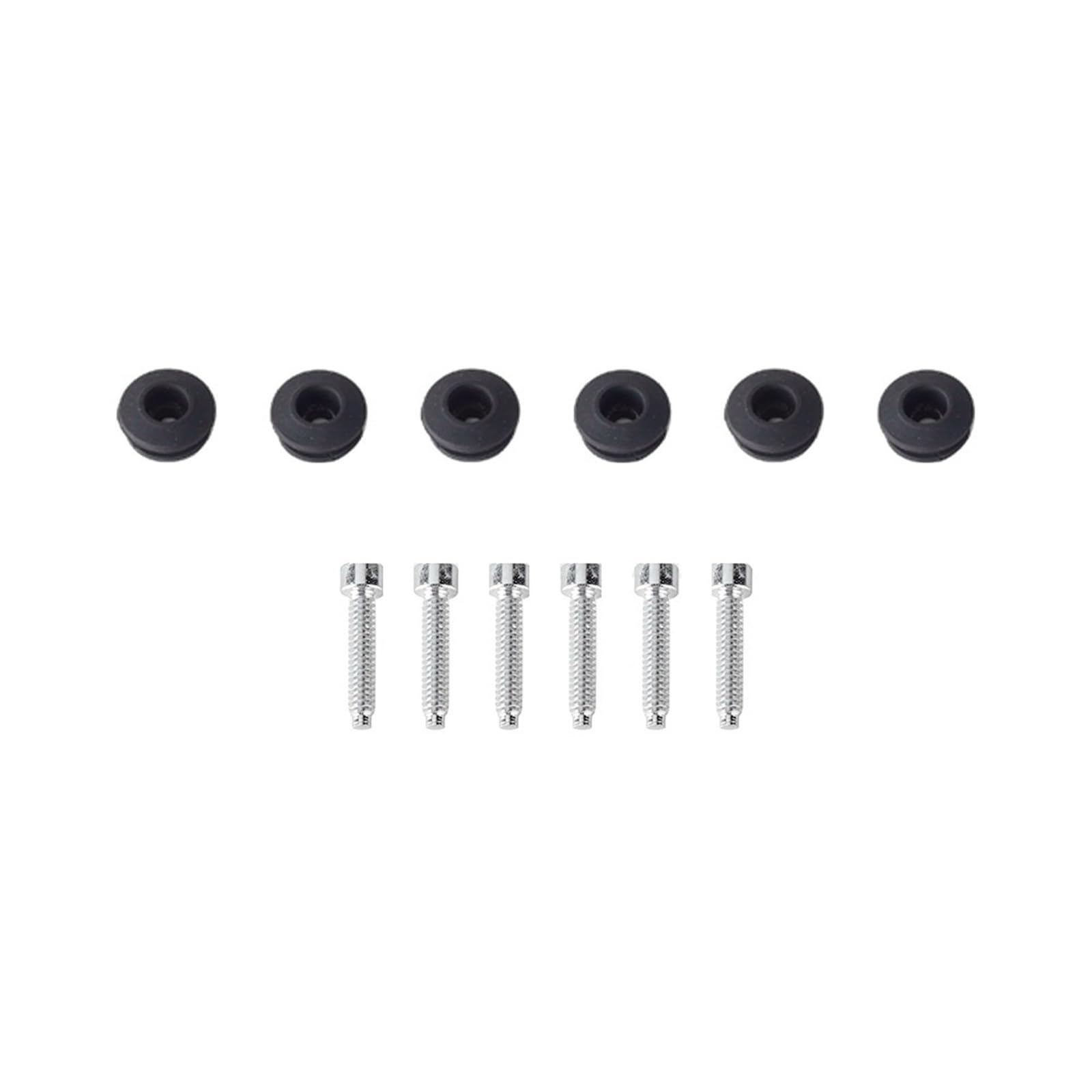 Motorcycle Rubber Grommets Kit Motorcycle Accesores Fairing Windshield Bolts Nuts Rubber Washer Screw(1set Silver Kit)