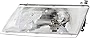 Compatible with Nissan Sentra 1995 1996 1997 1998 1999/200SX 1995-1997 Headlight Lamp Halogen Driver Left Side