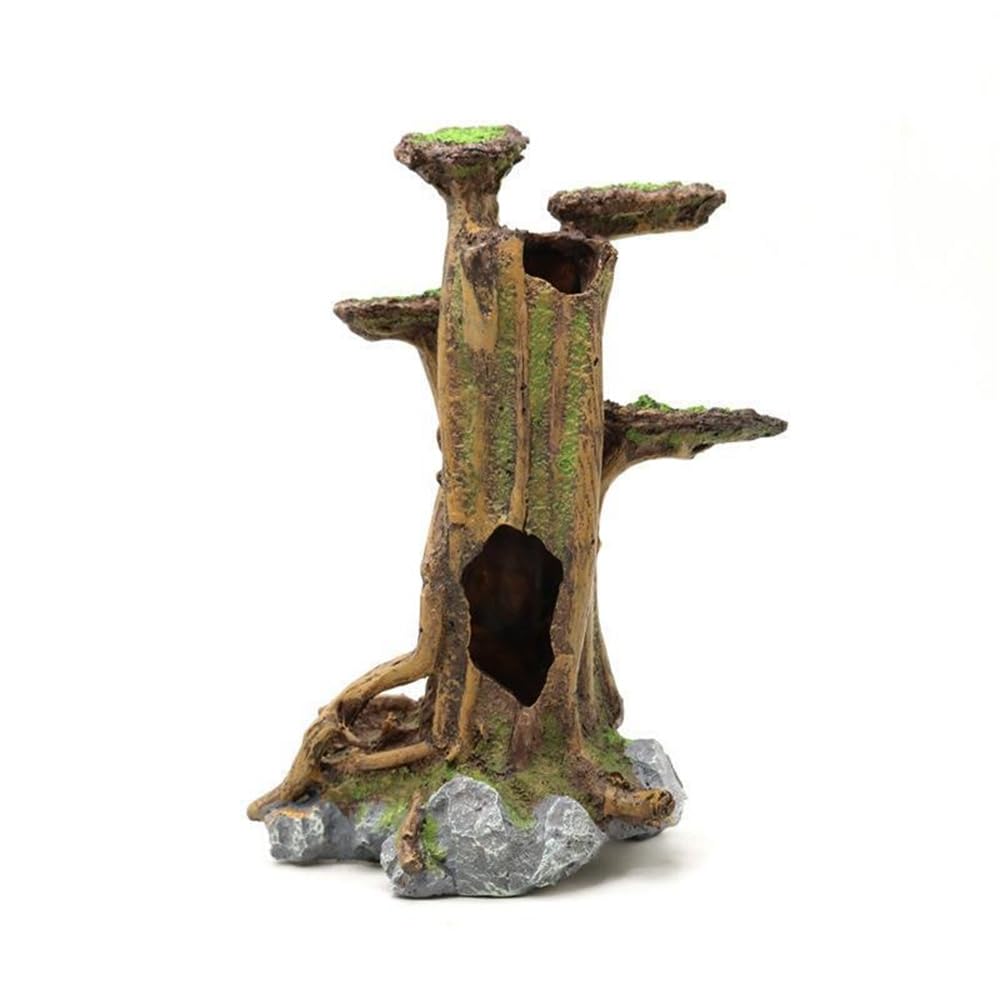 Amazon | tonntyann 爬虫類 登り木 流木 隠れ家 水槽 水槽装飾 樹脂