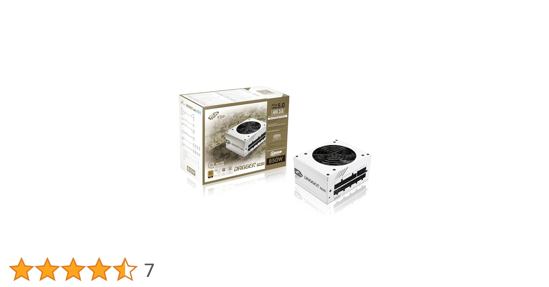 電源ユニット FSP DAGGER PRO SDA2-850 GEN5 850W SFX Amazon | FSP DAGGER PRO ATX3.0(PCIe5.0) 850W White [ SDA2