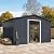 GarveeLife Outdoor Storage Shed 12 x 10 Ft, Outdoor Tool Metal Shed with Lockable Door, Air Vents and Sloping Roof, Metal Aluminum Waterproof Tool Sheds for Yard, Garden, Patio, Garage, Lawn, Gray