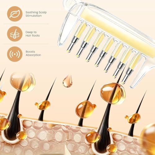 OVANSIC Hair Oil Applicator Comb 3 Piece Set, Scalp Massager with - Image 8