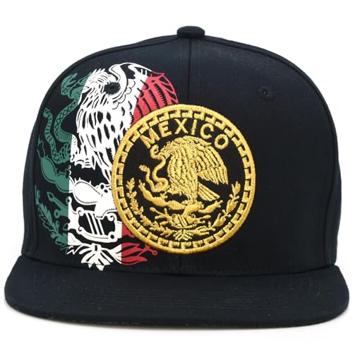 Gorra snapback ajustable México eagle negra miniatura 1