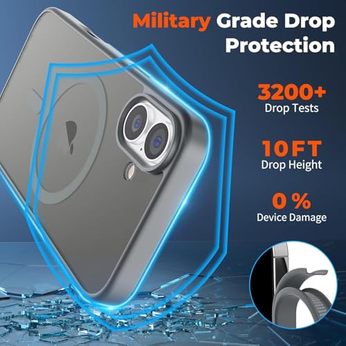 Image of AIBEX Back Cover for Samsung Galaxy S25 Ultra 5G MagSafe Compatible | Slim Case with Wireless Charging Support | Anti-Scratch, Anti-Fingerprint & Lightweight Military-Grade Protective Cover - Black