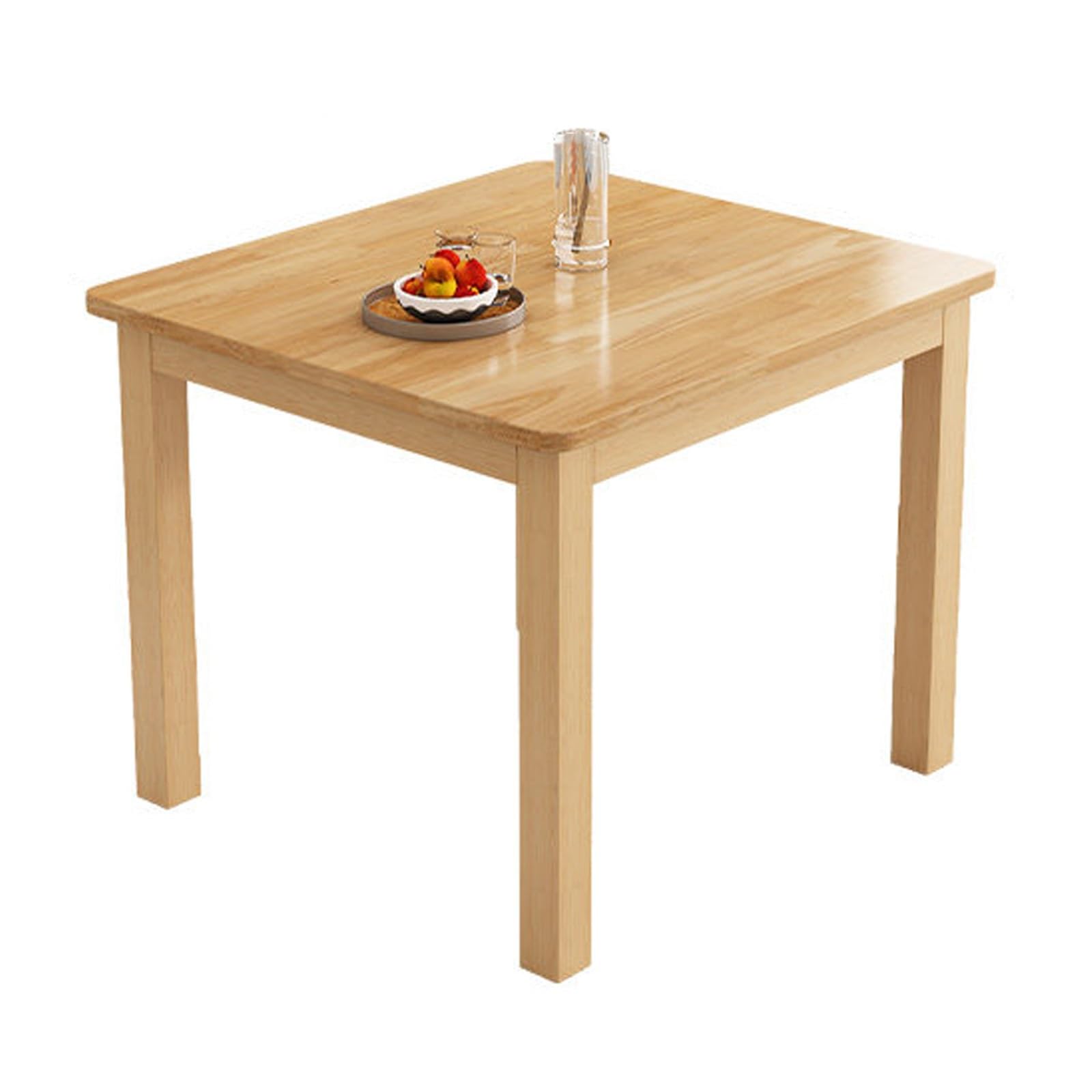 Moderne Tables De Cuisine, Table De Salle À Manger Rectangulaire, Épaissi Table À Manger en Bois, pour Salle À Manger, Cuisine, Salon(35.4 * 35.4 * 29.5in)