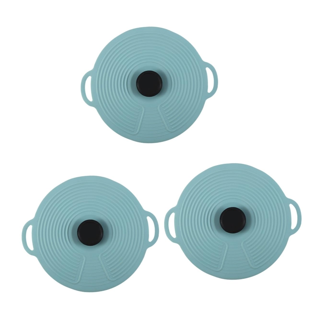 3 pcs Silicone Fresh Cover Silicone Covers frying pan lid pot cover silicone spill silicone splatter guard spill proof straw cups for toddlers microwave bacon cooker Container Lids